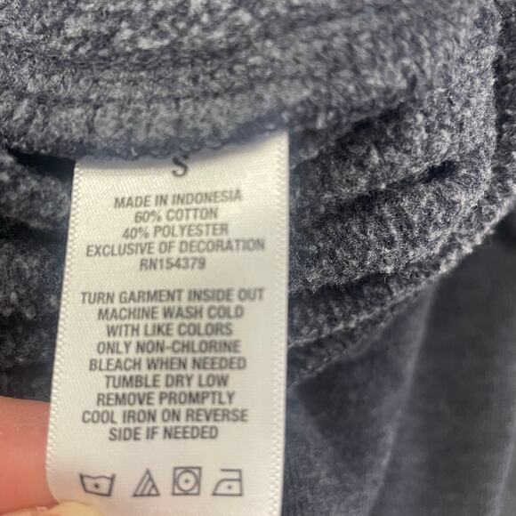 Aero Y2K Joggers Sweatpants Embroidered Spellout  Sz S Gray NYC - Picture 4 of 9